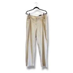 Lane Bryant Lena Classic Trouser Linen Pants Size 20Moderately Curvy Fit NWT